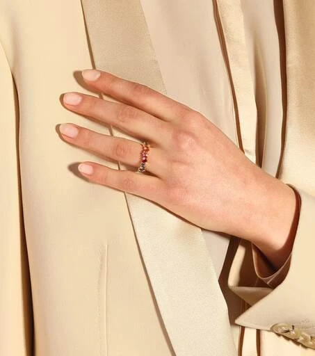商品Suzanne Kalan|Rainbow Frenzy 18kt gold, diamond and sapphire ring,价格¥38066,第3张图片详细描述