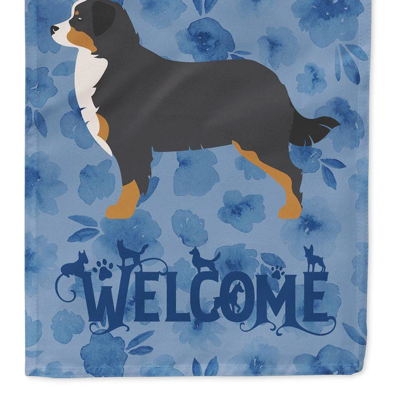 商品Caroline's Treasures|28 x 40 in. Polyester Bernese Mountain Dog Welcome Flag Canvas House Size 2-Sided Heavyweight,价格¥329,第1张图片