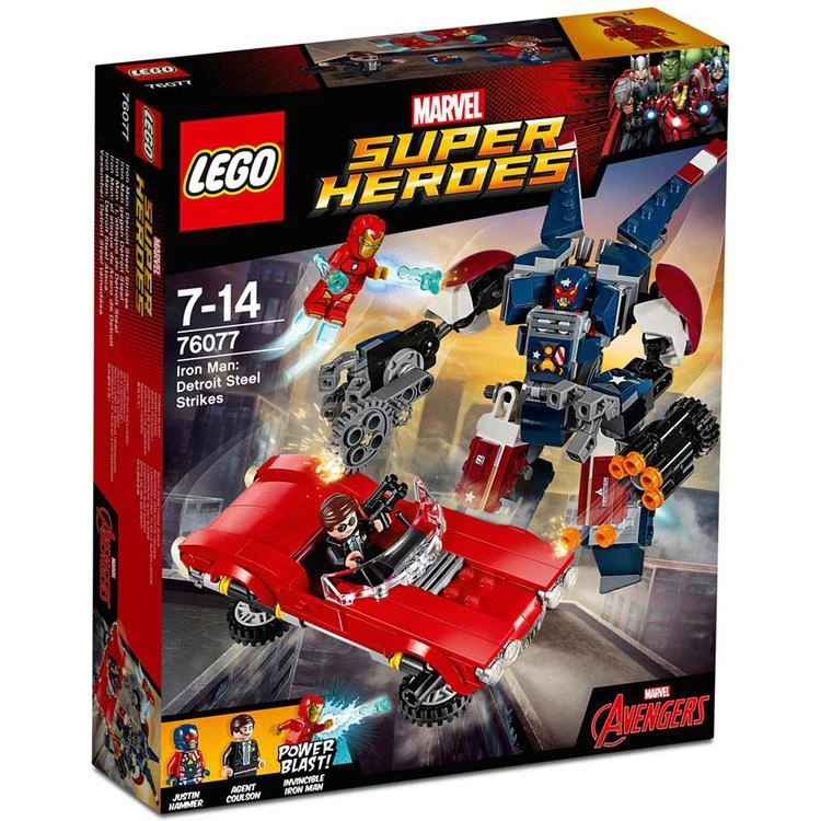 商品LEGO|377-Pc. Super Heroes Iron Man: Detroit Steel Strikes Set,价格¥224,第2张图片详细描述