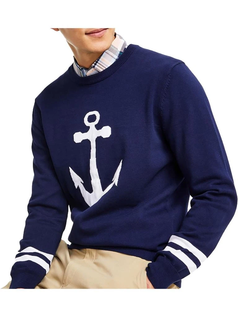 商品Club Room|Anchor Mens Cotton Pinted Pullover Sweater,价格¥229,第1张图片