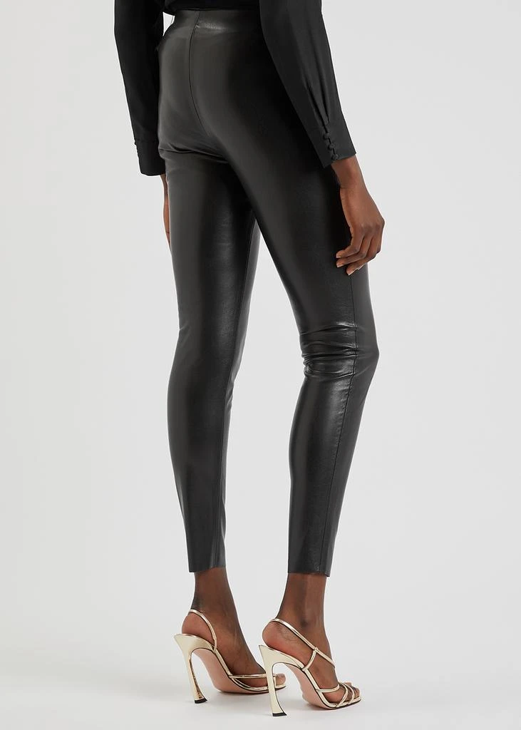 商品Alice + Olivia|Maddox black vegan leather leggings,价格¥3151,第3张图片详细描述