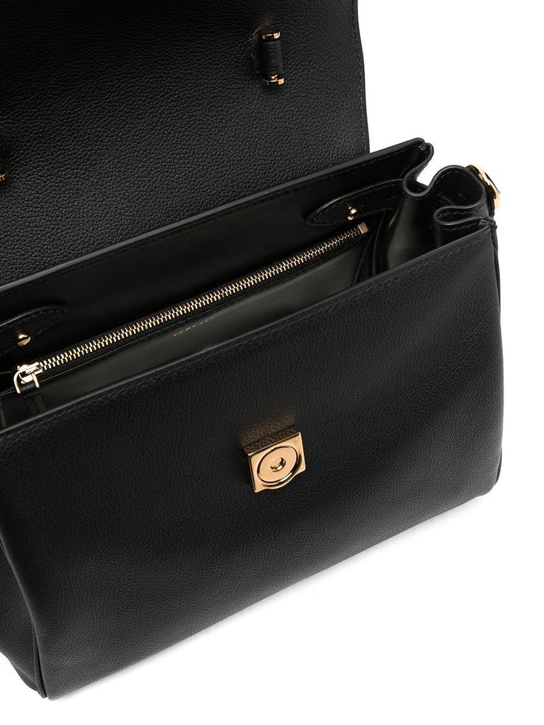 Versace Women's  Black Leather Handbag商品第5张图片规格展示