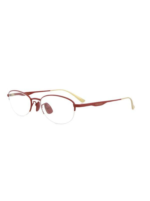 商品Gucci|53MM Oval Eyeglasses,价格¥1204,第5张图片详细描述