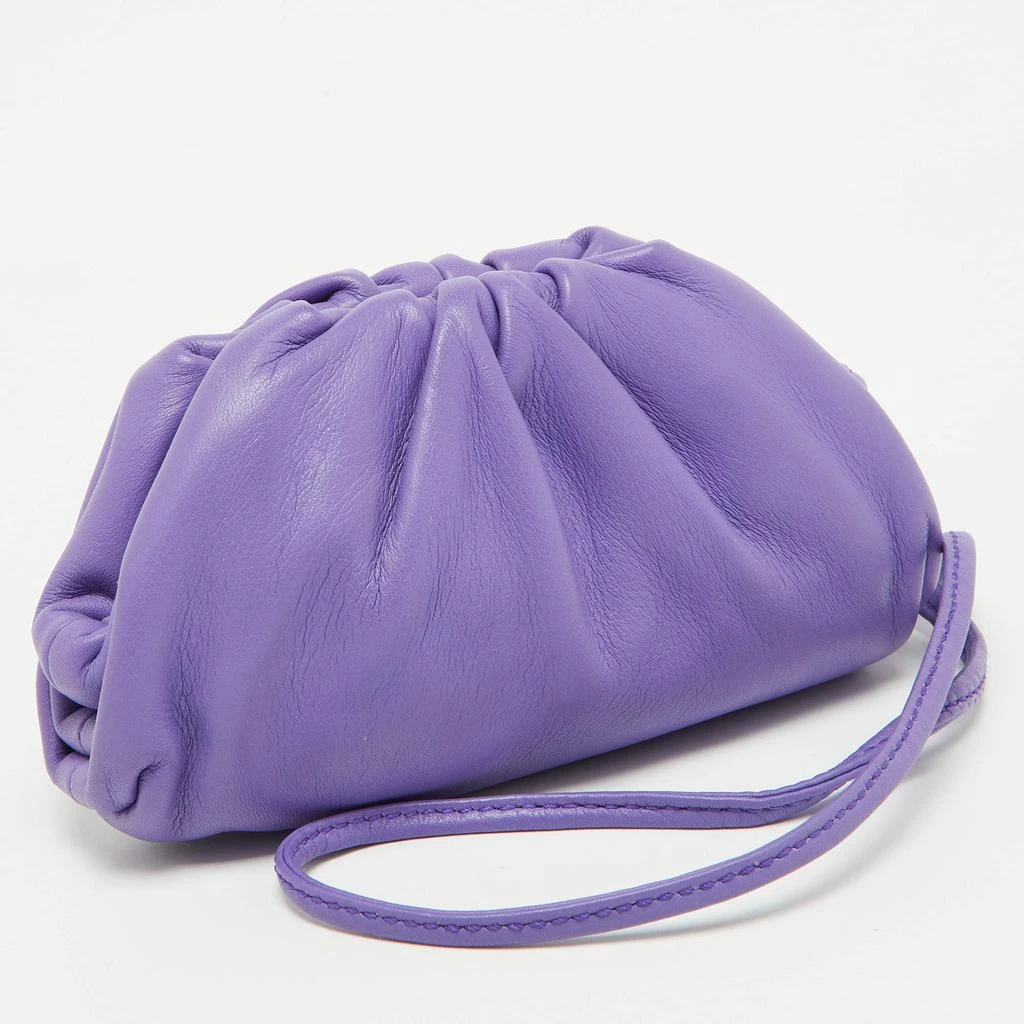 商品[二手商品] Bottega Veneta|Bottega Veneta Purple Leather The Pouch Coin Purse,价格¥2264,第3张图片详细描述