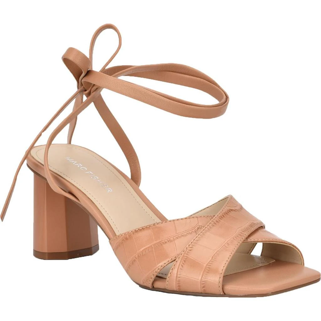 商品Marc Fisher|Marc Fisher Womens Aliva Leather Square Toe Dress Sandals,价格¥200,第2张图片详细描述