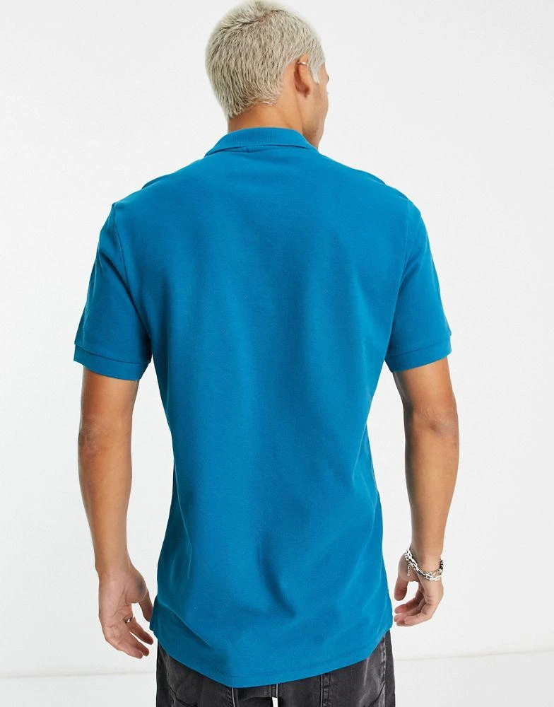 商品Paul Smith|PS Paul Smith regular fit logo short sleeve polo in teal blue,价格¥422,第2张图片详细描述