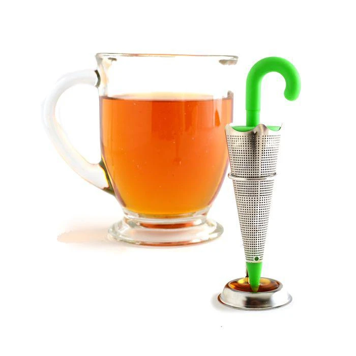 商品Norpro|Stainless Steel Umbrella Tea Infuser, Green,价格¥95,第3张图片详细描述