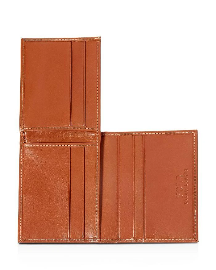 商品Ralph Lauren|Burnished Leather Window Billfold Wallet,价格¥630,第3张图片详细描述