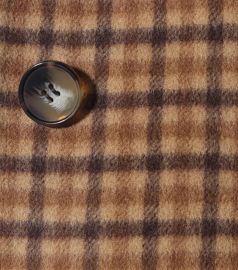 商品Nanushka|Sira checked wool and silk coat,价格¥4657,第4张图片详细描述