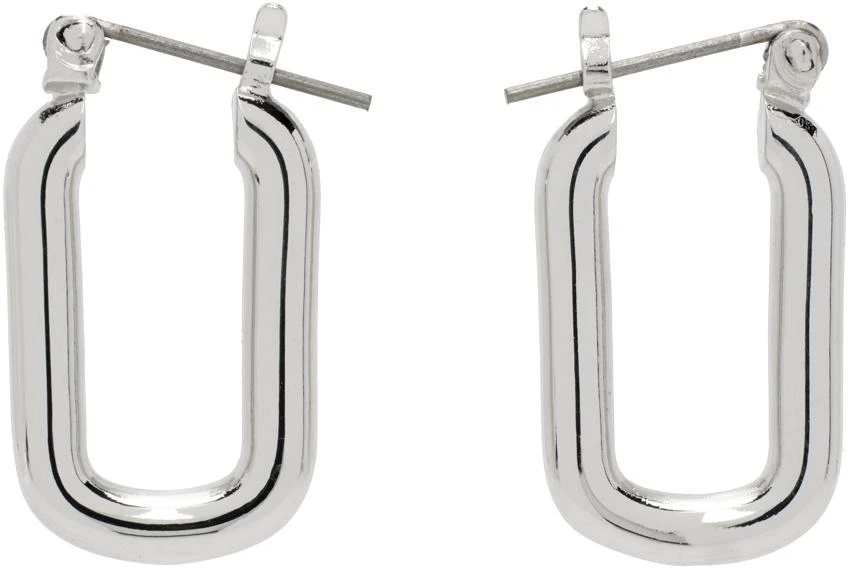 商品Laura Lombardi|Silver Cresca Hoop Earrings,价格¥365,第1张图片