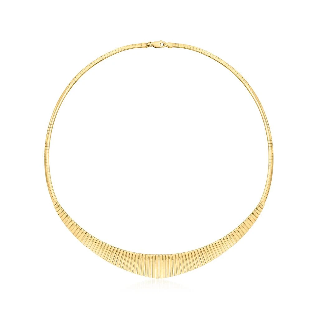 商品Ross-Simons|Ross-Simons Italian 18kt Gold Over Sterling Graduated Cleopatra Necklace,价格¥1423,第1张图片