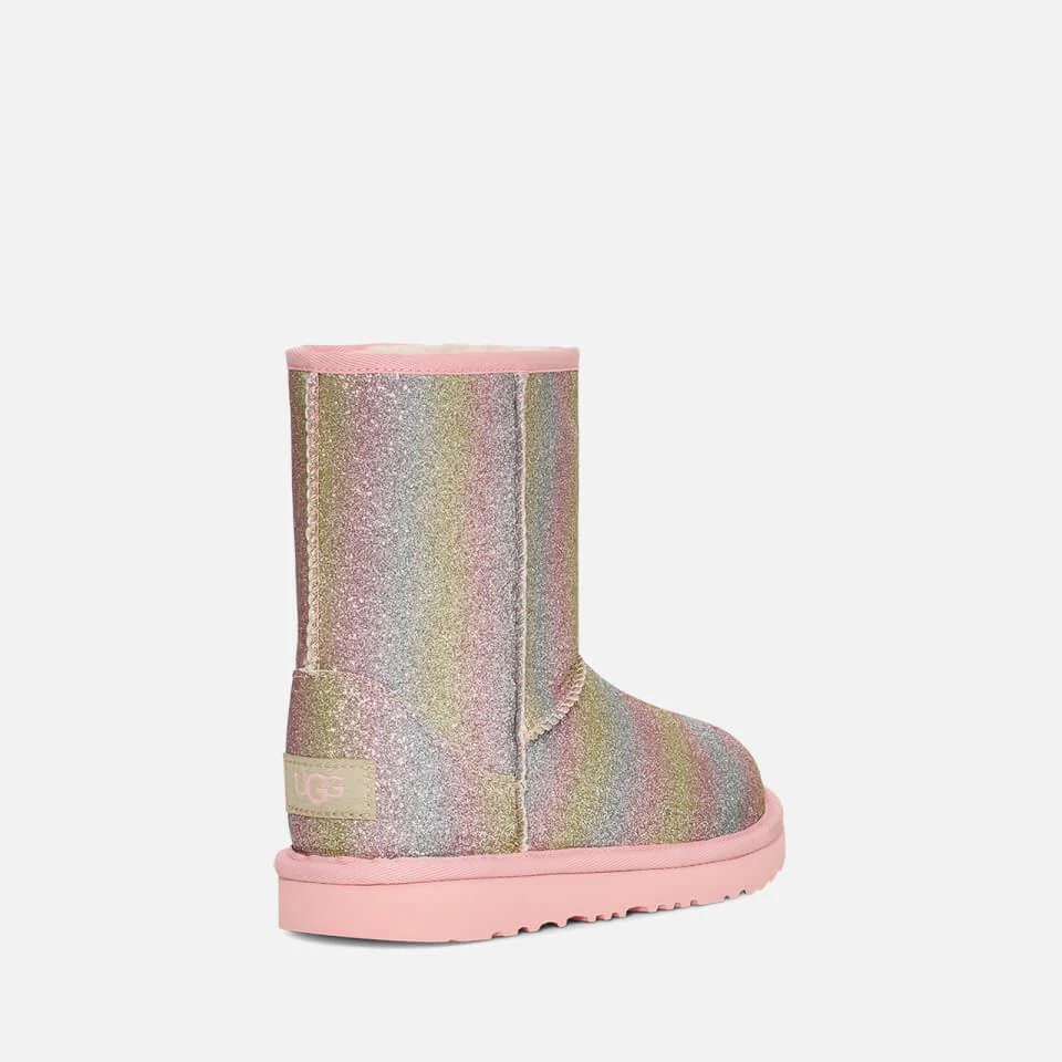 商品UGG|UGG KIDS’ CLASSIC II WATERPROOF GLITTERED FAUX SUEDE BOOTS,价格¥640,第4张图片详细描述