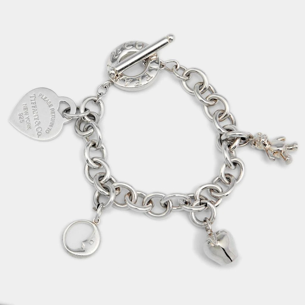 商品[二手商品] Tiffany & Co.|Tiffany & Co. Sterling Silver Please Return to Tiffany Multi Charms Toggle Bracelet,价格¥3361,第1张图片