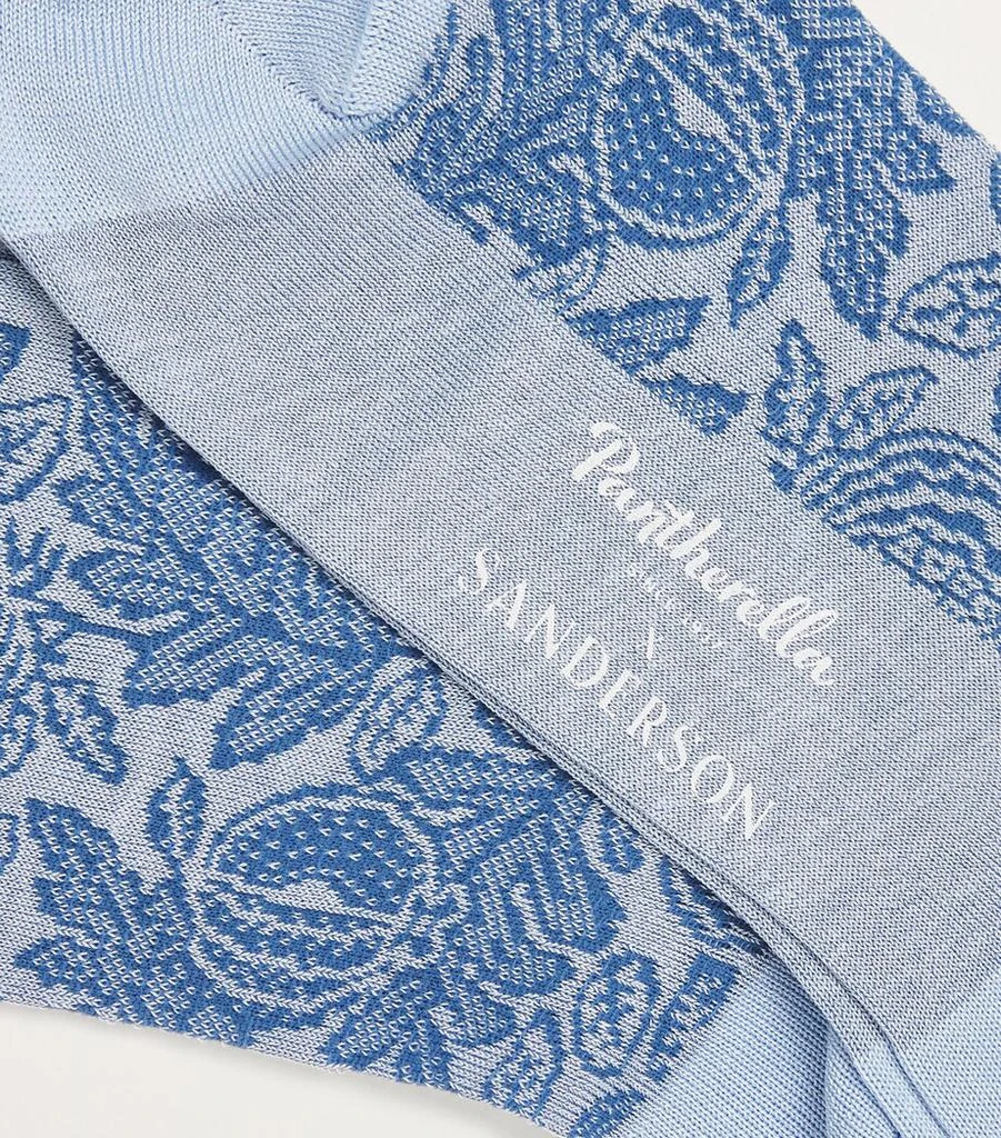 商品Pantherella|x Sanderson Cotton-Blend Cantaloupe Socks,价格¥264,第2张图片详细描述