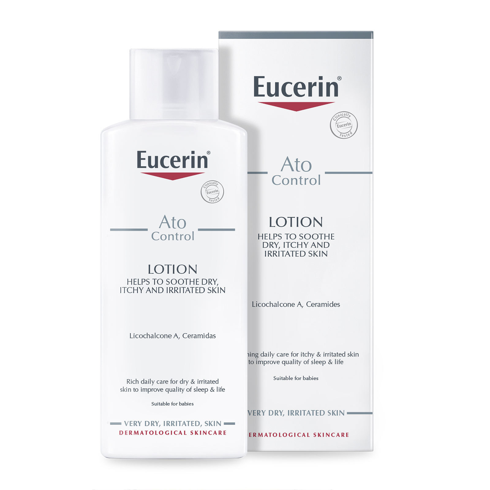 商品Eucerin|Eucerin 优色林 湿疹过敏性肌肤专用舒缓润肤乳 250ml,价格¥162,第1张图片