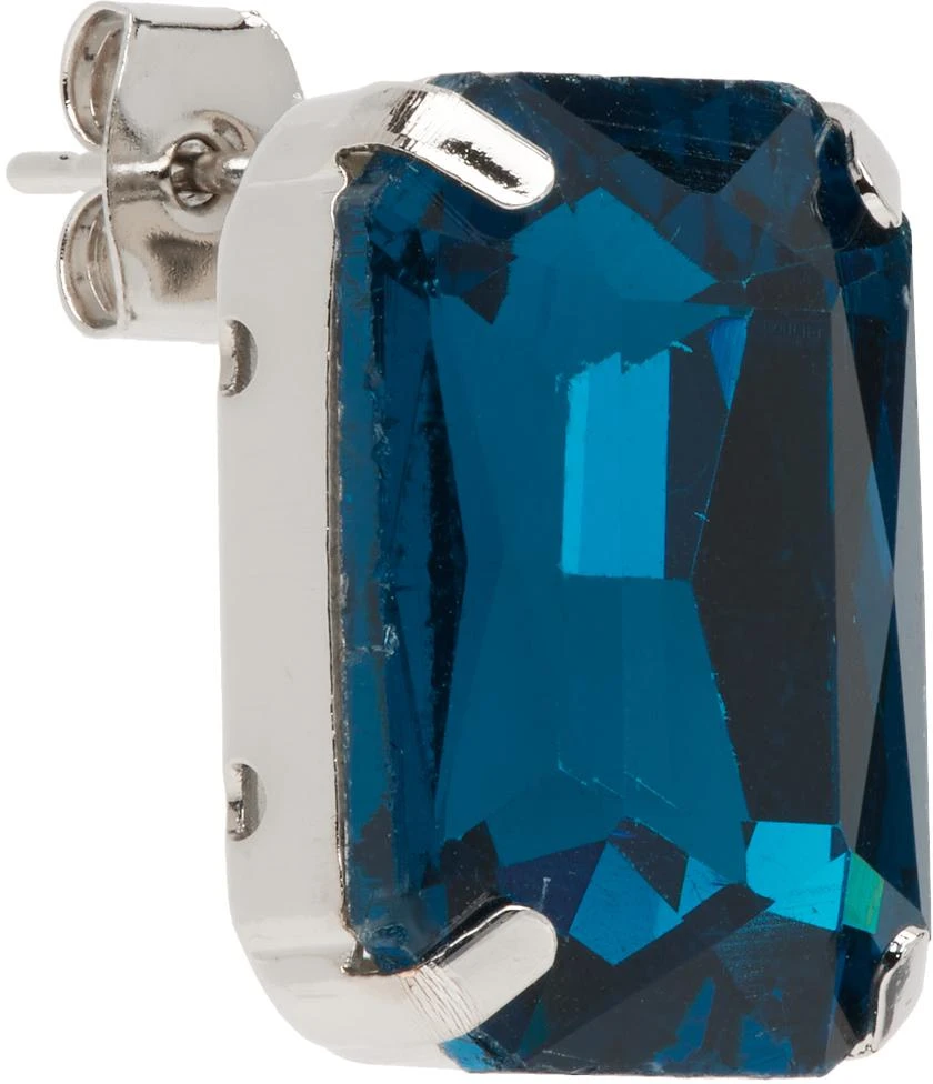 商品IN GOLD WE TRUST PARIS|Silver & Blue King Size Crystal Pin Single Earring,价格¥490,第2张图片详细描述