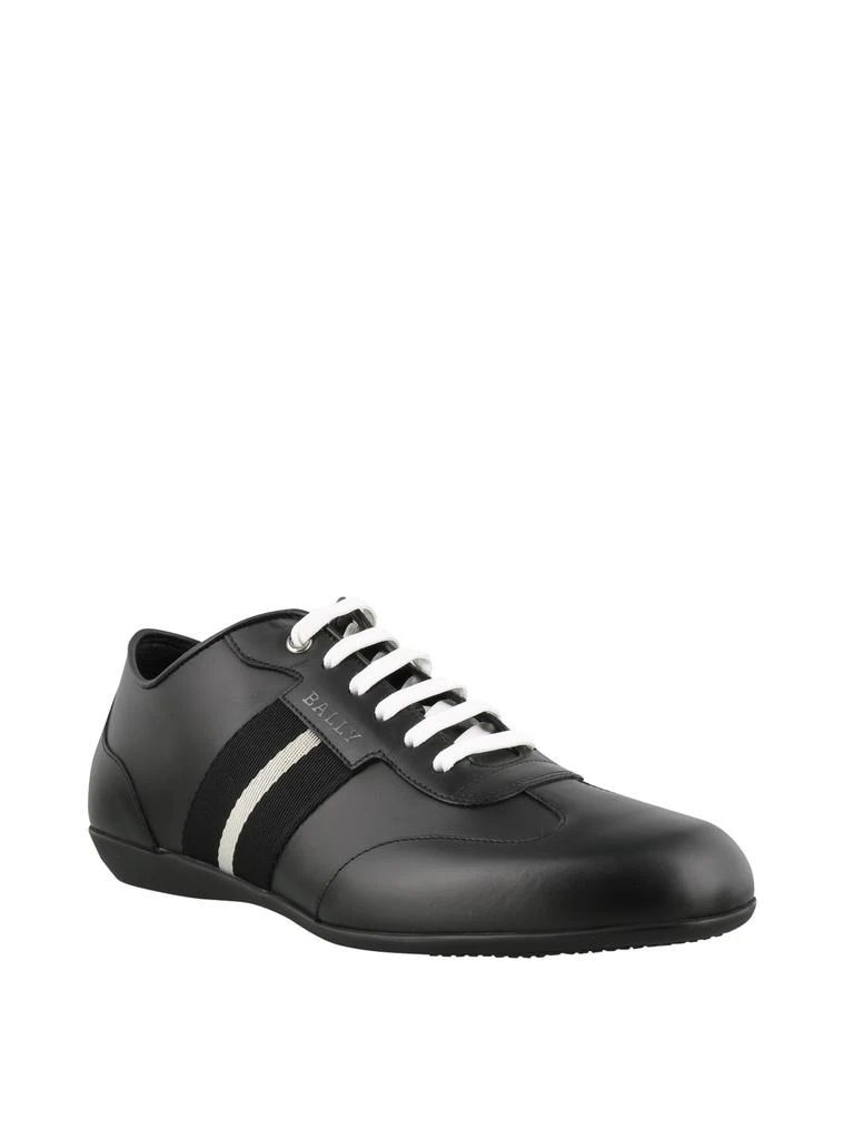 商品Bally|NEW Bally Harlam Men's 6231547 Black Leather Sneakers,价格¥2282,第2张图片详细描述
