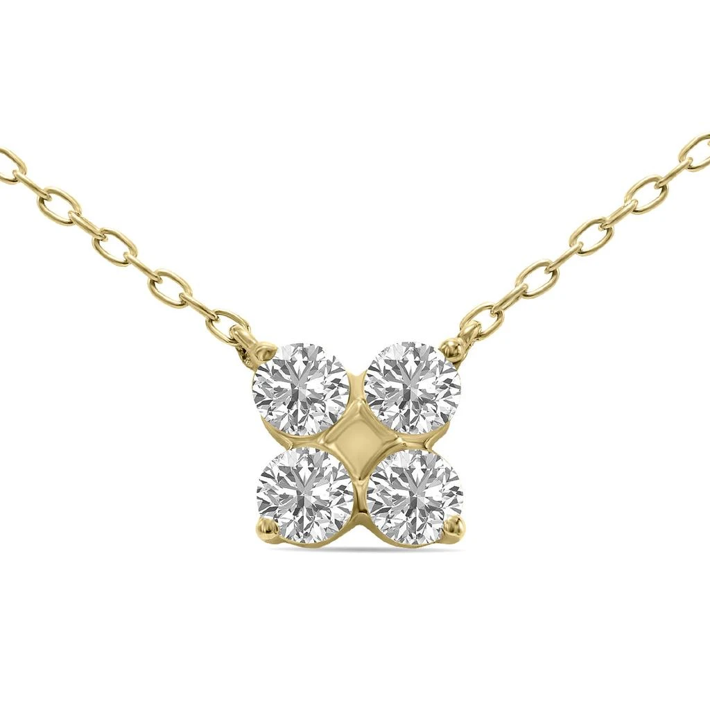 商品SSELECTS|1/2 Ctw Lab Grown Diamond Snowflake Pendant In 10k Yellow Gold (f-g Color, Vs1- Vs2 Clarity),价格¥4241,第1张图片