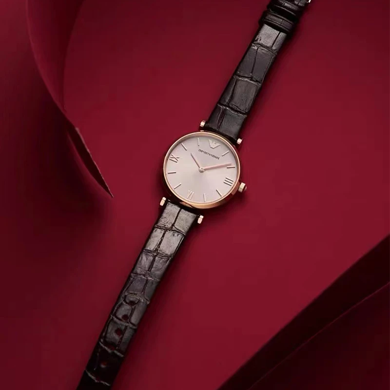 Armani阿玛尼手表女时尚复古简约樱花粉石英女表AR1911 商品