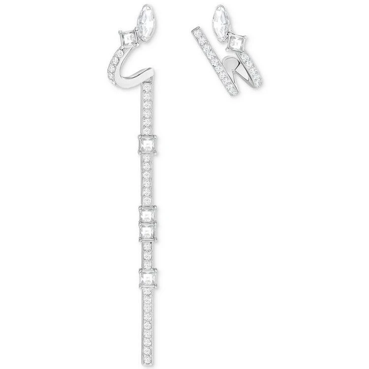 商品Swarovski|Silver-Tone Crystal Mismatch Earrings,价格¥891,第1张图片