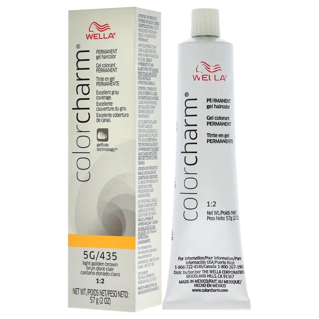 商品Wella|Color Charm Permanent Hair Color Gel - 435 5G Light Golden Brown by  for Unisex -2 oz Hair Color,价格¥131,第4张图片详细描述