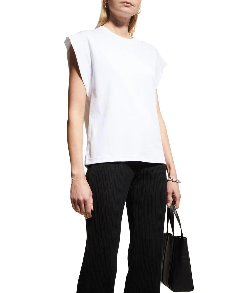 商品Vince|Ribbed-Trim Muscle Tee,价格¥334,第1张图片