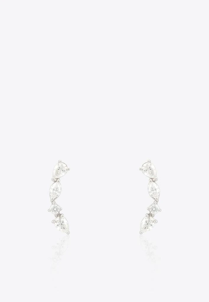 商品Vivid Jewelers|Special Order- Abstract Ear Cuffs in White-Gold and Diamonds,价格¥57362,第1张图片