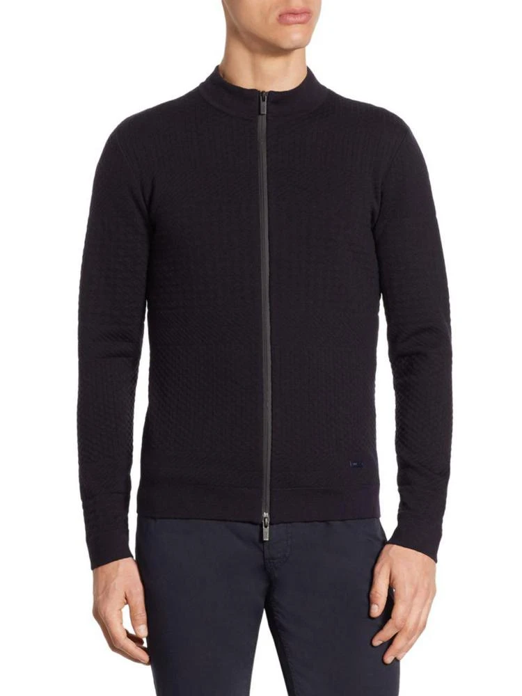 商品Armani|Rib-Knit Fitted Sweater,价格¥1838,第1张图片