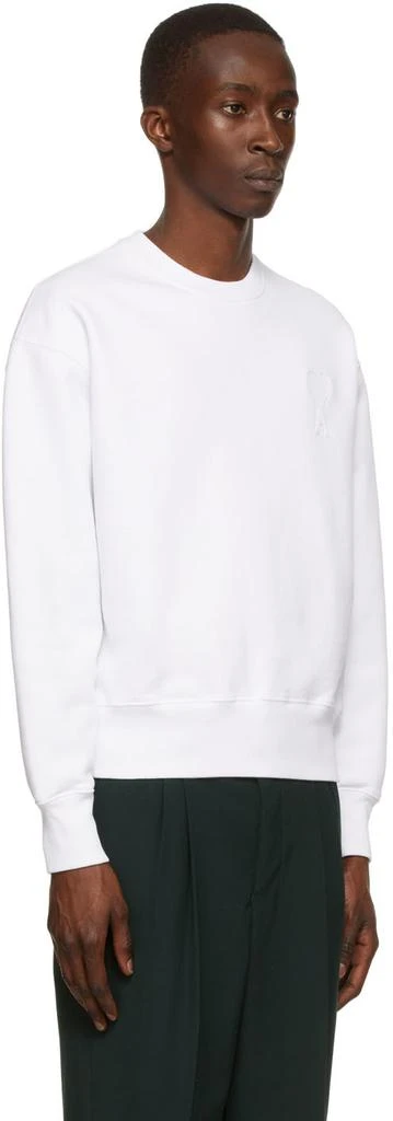 商品AMI|White Ami De Cœur Sweatshirt,价格¥1270,第2张图片详细描述