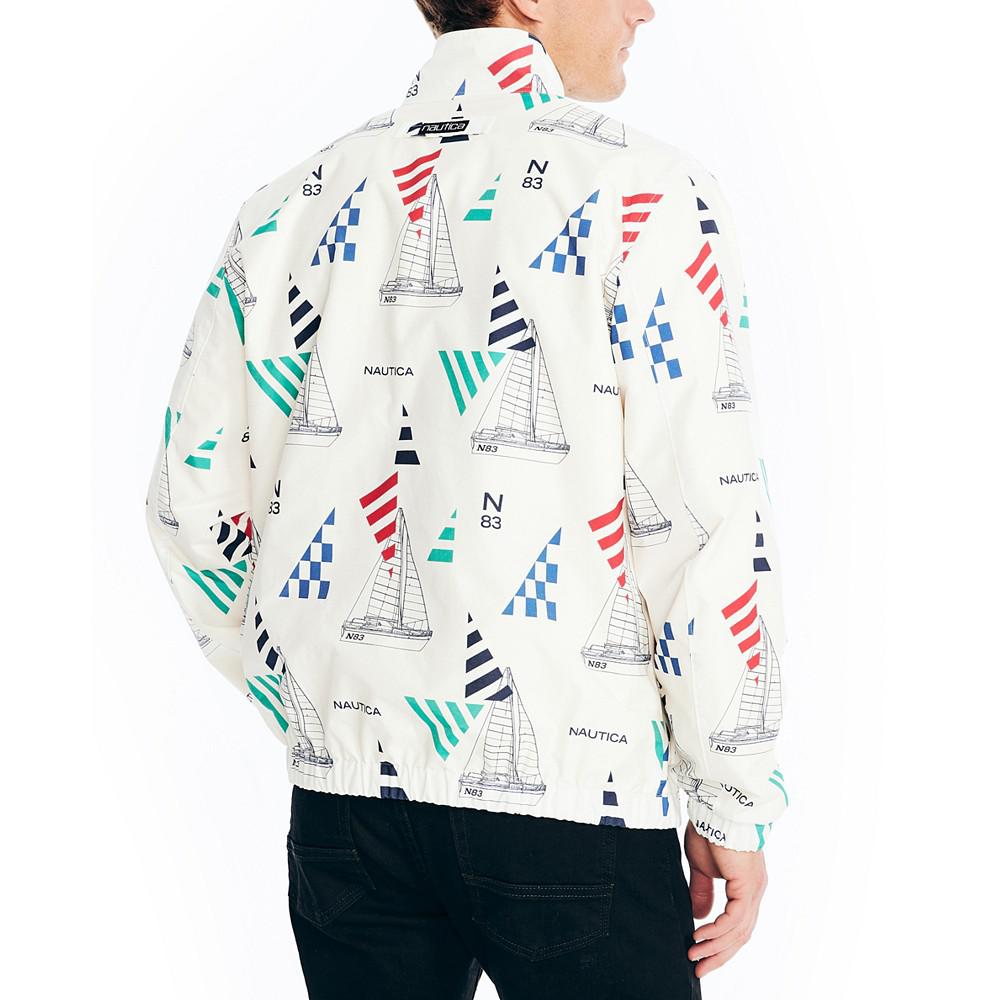 Men's Classic-Fit Reversible Logo-Print Full-Zip Jacket商品第2张图片规格展示