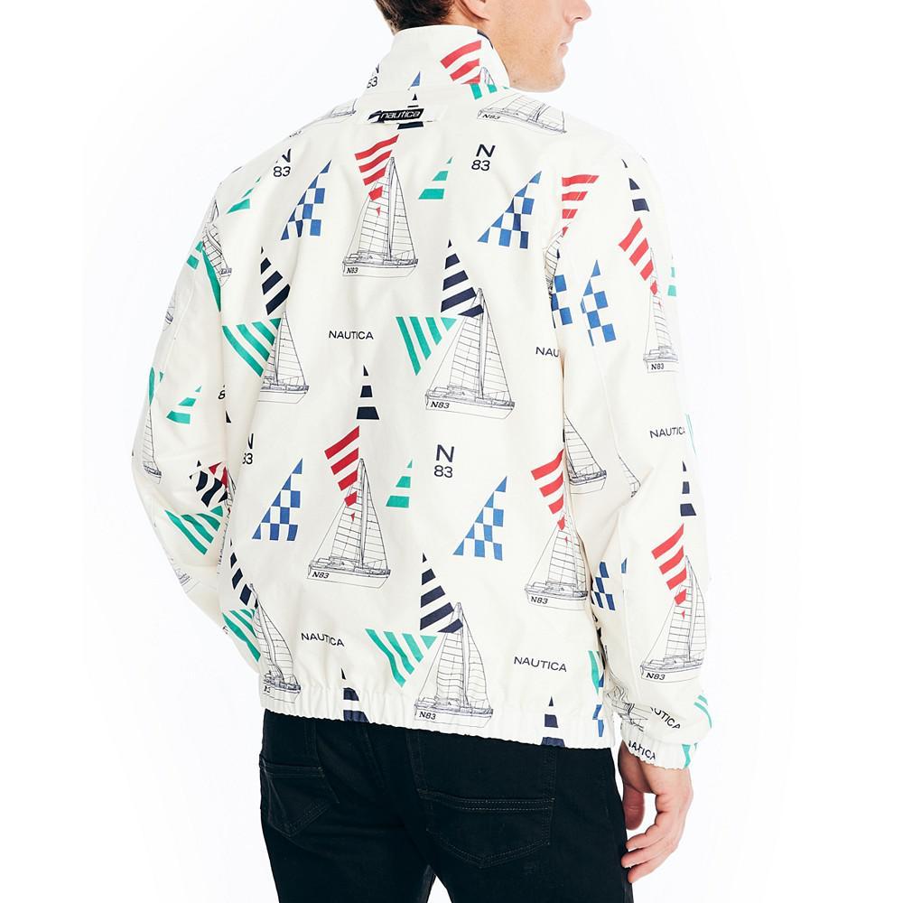 商品Nautica|Men's Classic-Fit Reversible Logo-Print Full-Zip Jacket,价格¥1606,第4张图片详细描述