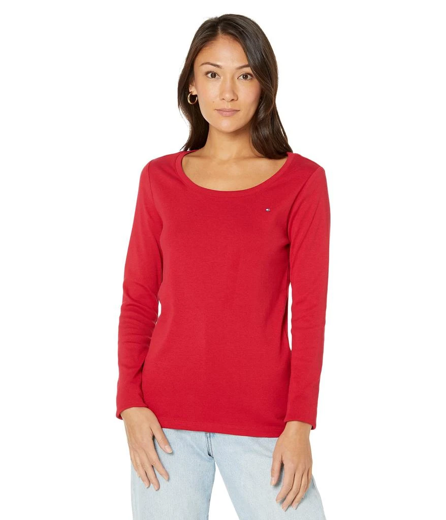 商品Tommy Hilfiger|Long Sleeve Scoop Neck Tee,价格¥200,第1张图片