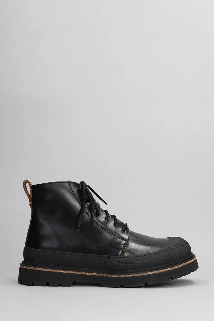商品Birkenstock|Prescott Combat Boots In Dark Brown Leather,价格¥1929,第1张图片