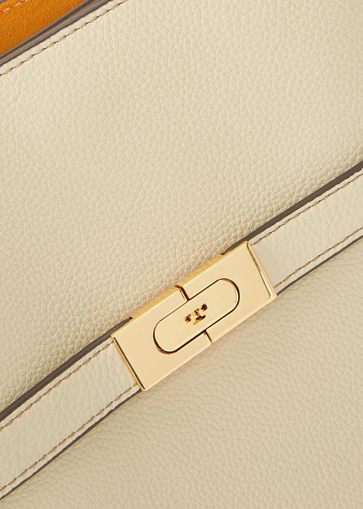 商品Tory Burch|Lee Radziwill small cream leather top handle bag,价格¥12286,第3张图片详细描述