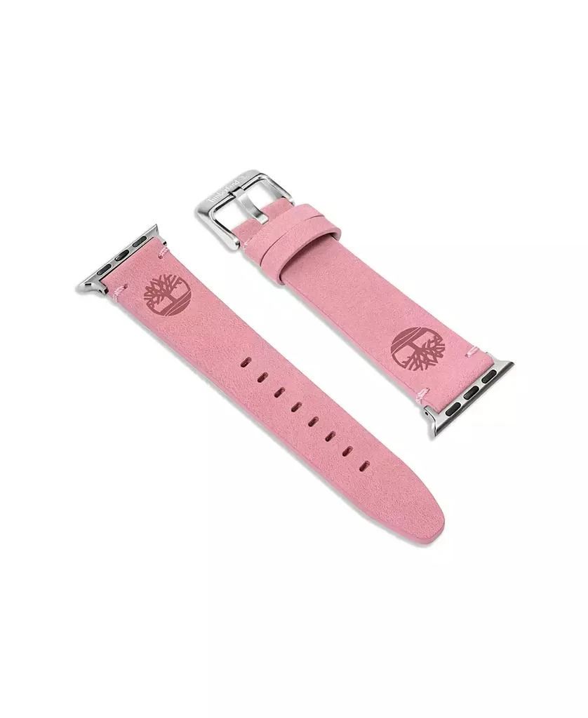 商品Timberland|Unisex Ashby Pink Genuine Leather Universal Smart Watch Strap 20mm,价格¥312,第1张图片