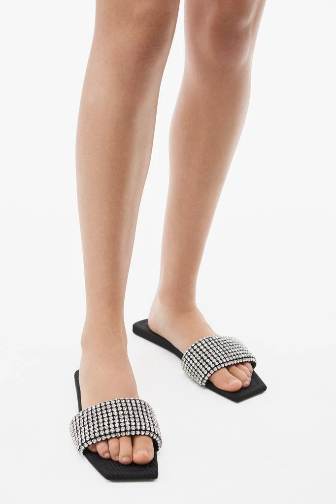 商品Alexander Wang|ANYA CRYSTAL SLIDE SANDAL,价格¥2221,第3张图片详细描述