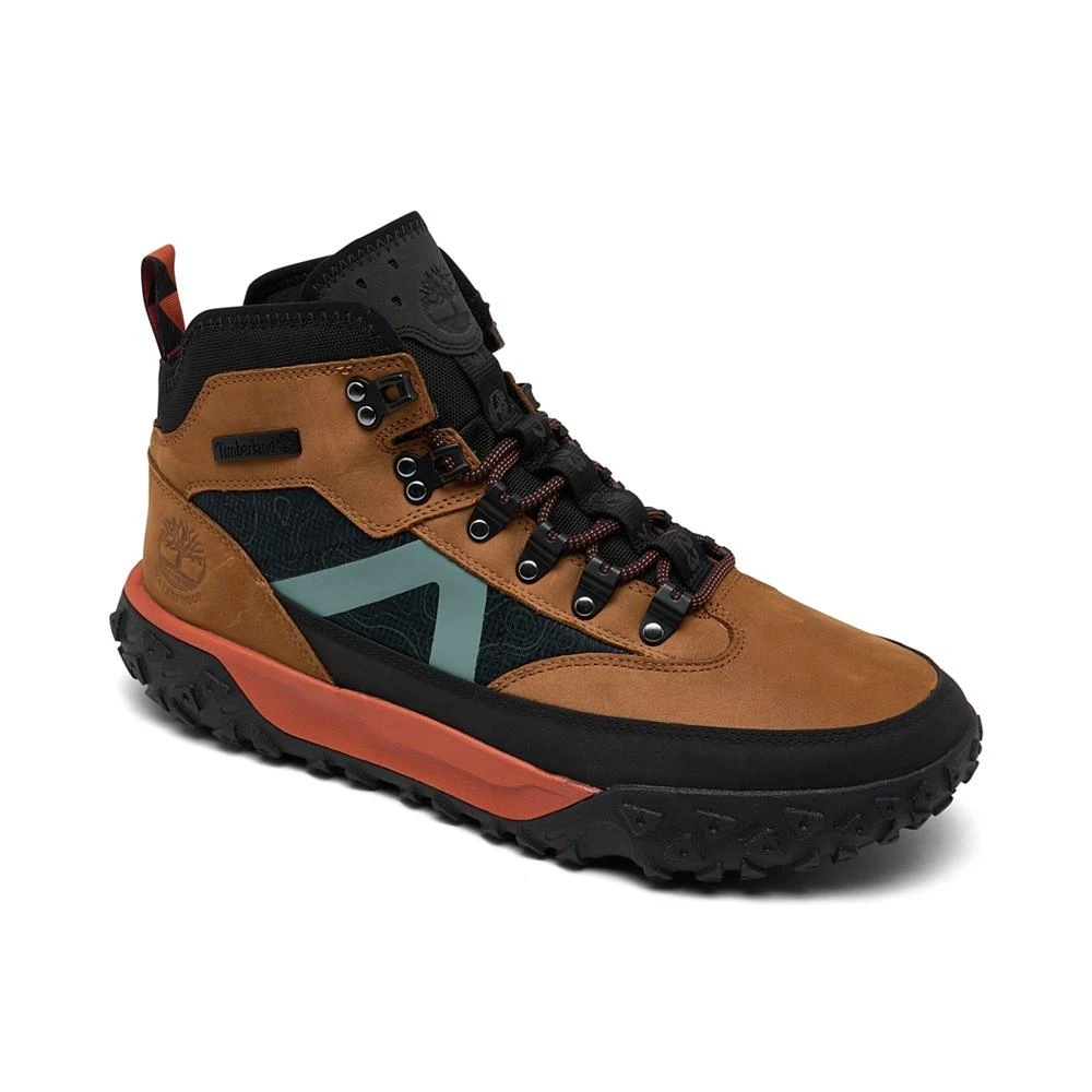 商品Timberland|Men's GreenStride Motion 6 Leather Hiking Boots from Finish Line,价格¥899,第1张图片