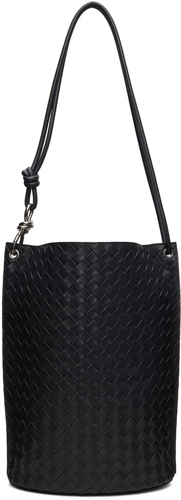 商品Bottega Veneta|Black Medium Knot Bucket Tote,价格¥27549,第1张图片