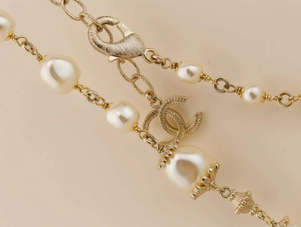 Chanel CC Logo Paris in Rome Pearl Long Necklace 商品