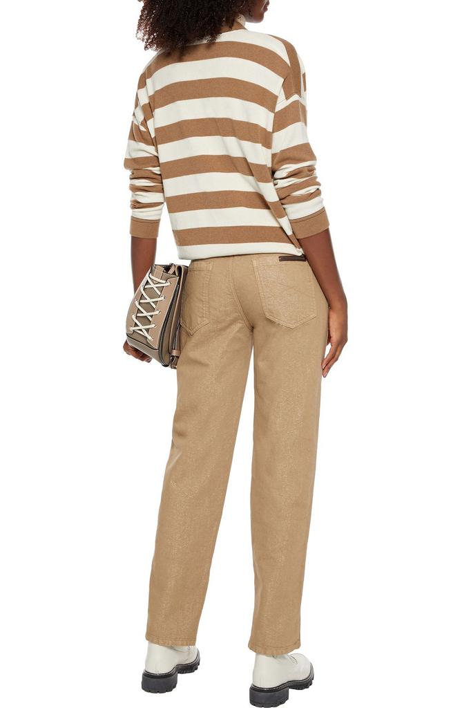 Bead-embellished striped wool, cashmere and silk-blend cardigan商品第3张图片规格展示