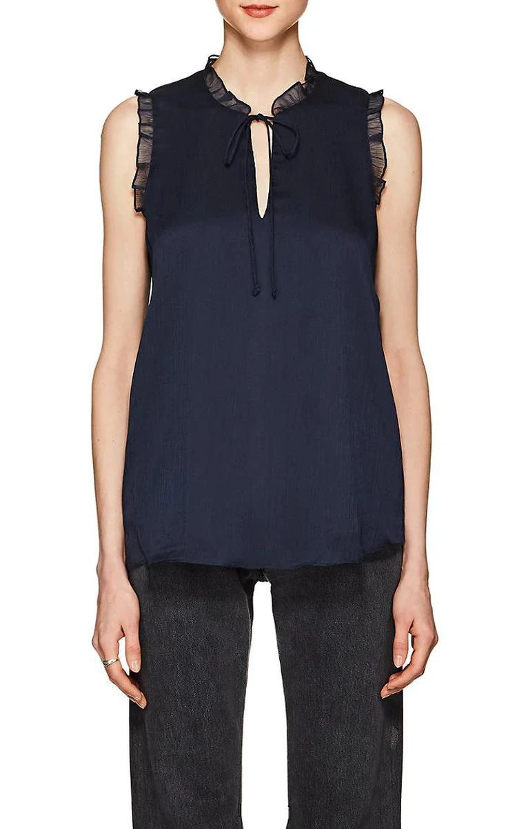 商品Haute Hippie|Ruffle Sleeveless Blouse,价格¥665,第1张图片