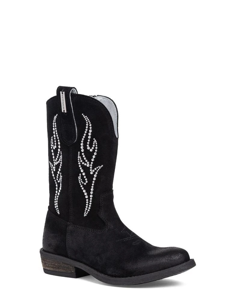 商品MONNALISA|Tall Suede Cowboy Boots,价格¥748,第1张图片