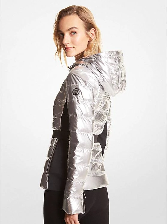 商品Michael Kors|Belted Metallic Puffer Jacket,价格¥1409,第2张图片详细描述