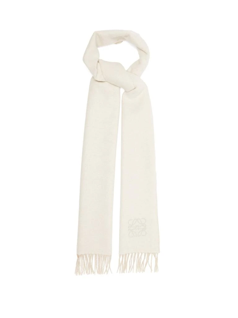 商品Loewe|Anagram-embroidered wool-blend scarf,价格¥2145,第1张图片