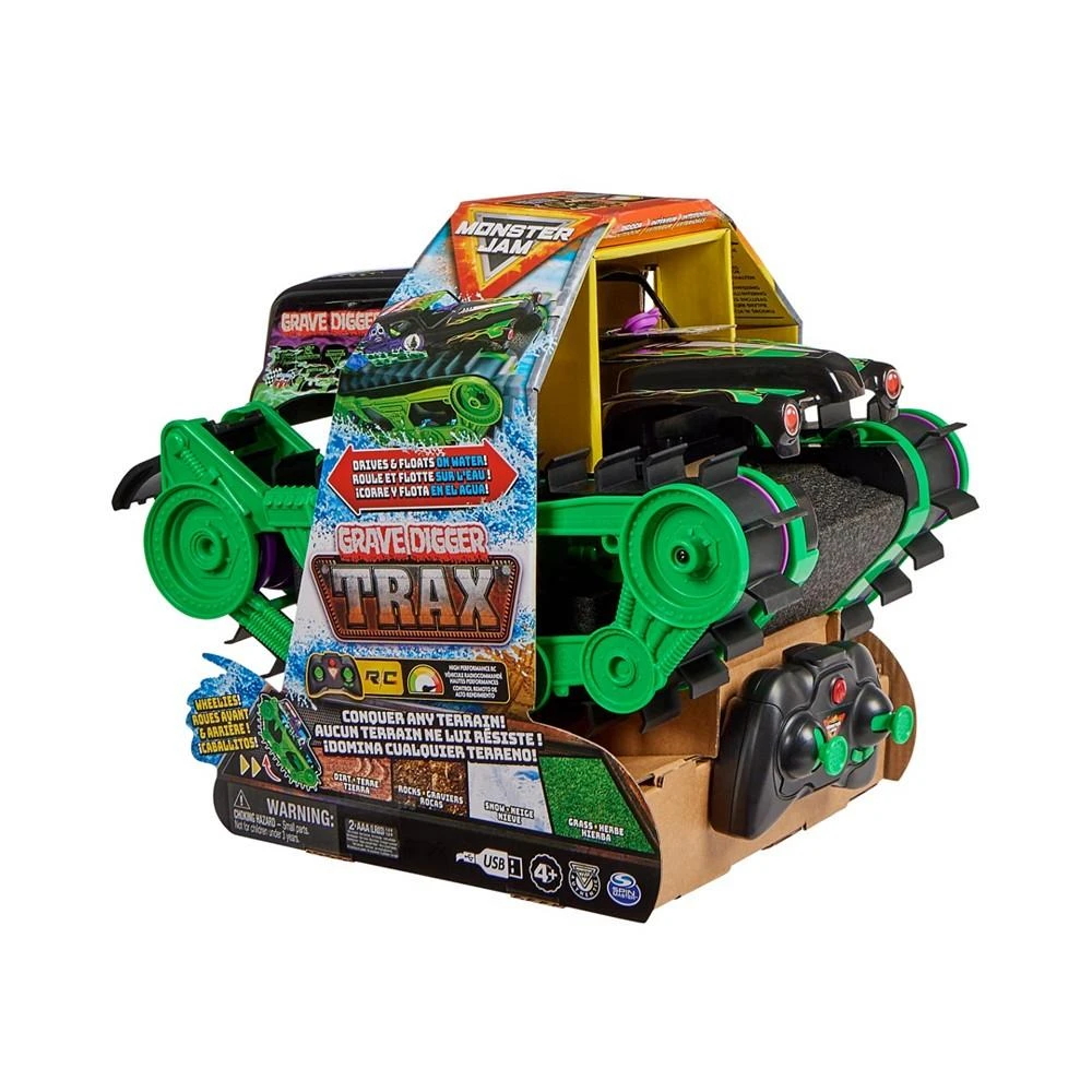 Grave Digger Trax All-Terrain Remote Control Outdoor Vehicle, 1-15 Scale, Kids Toys for Boys and Girls Ages 4 and Up 商品