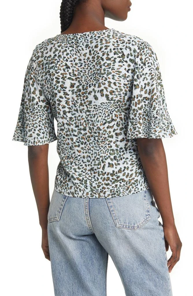 商品Topshop|Animal Print Button-Up Blouse,价格¥122,第2张图片详细描述