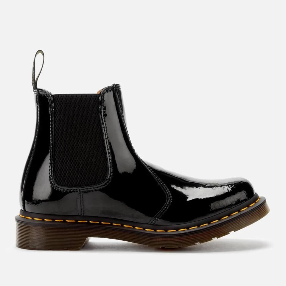 商品Dr. Martens|DR. MARTENS WOMEN'S 2976 PATENT LAMPER CHELSEA BOOTS - BLACK,价格¥712,第1张图片