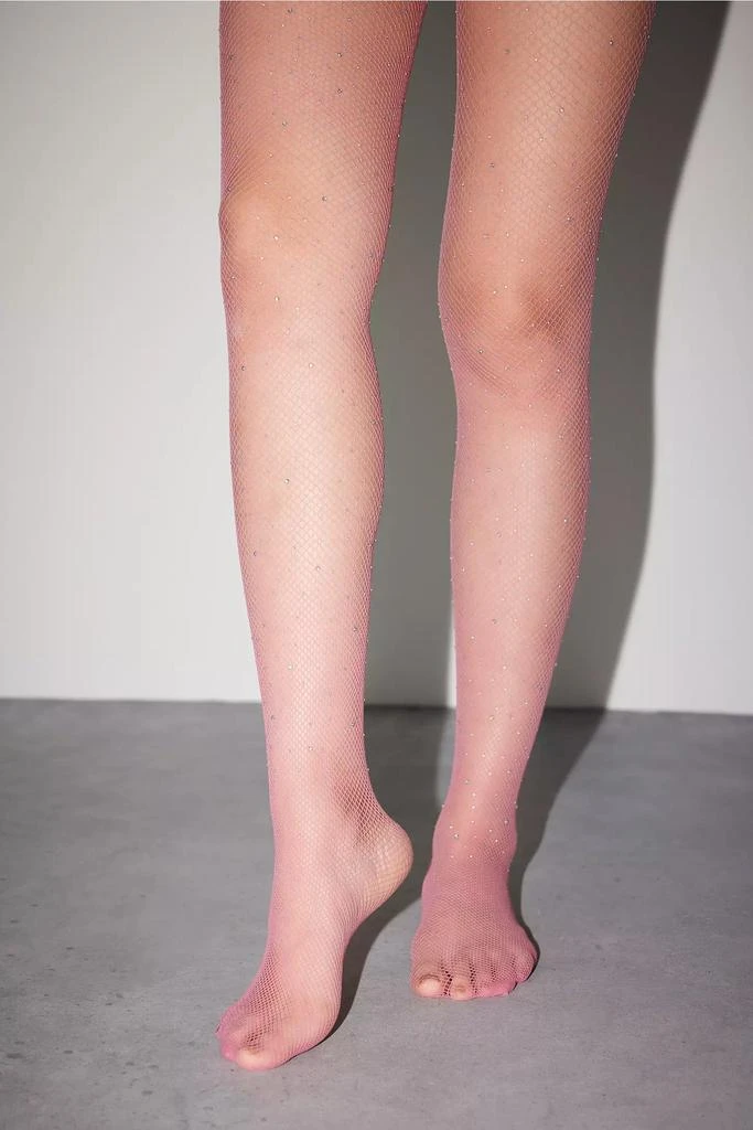 商品Urban Outfitters|UO Shimmer Gem Fishnet Tights,价格¥75,第2张图片详细描述