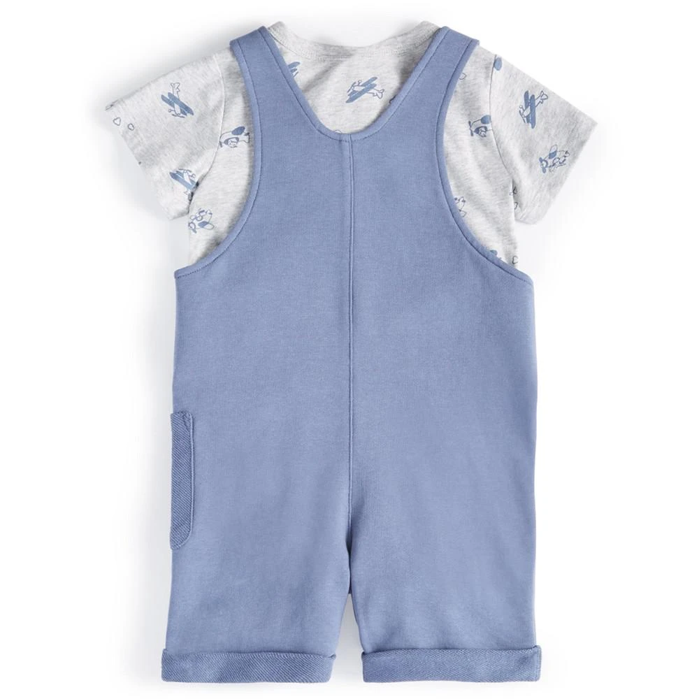 商品First Impressions|Baby Boys Airplane T Shirt and Shortall, 2 Piece Set, Created for Macy's,价格¥123,第2张图片详细描述