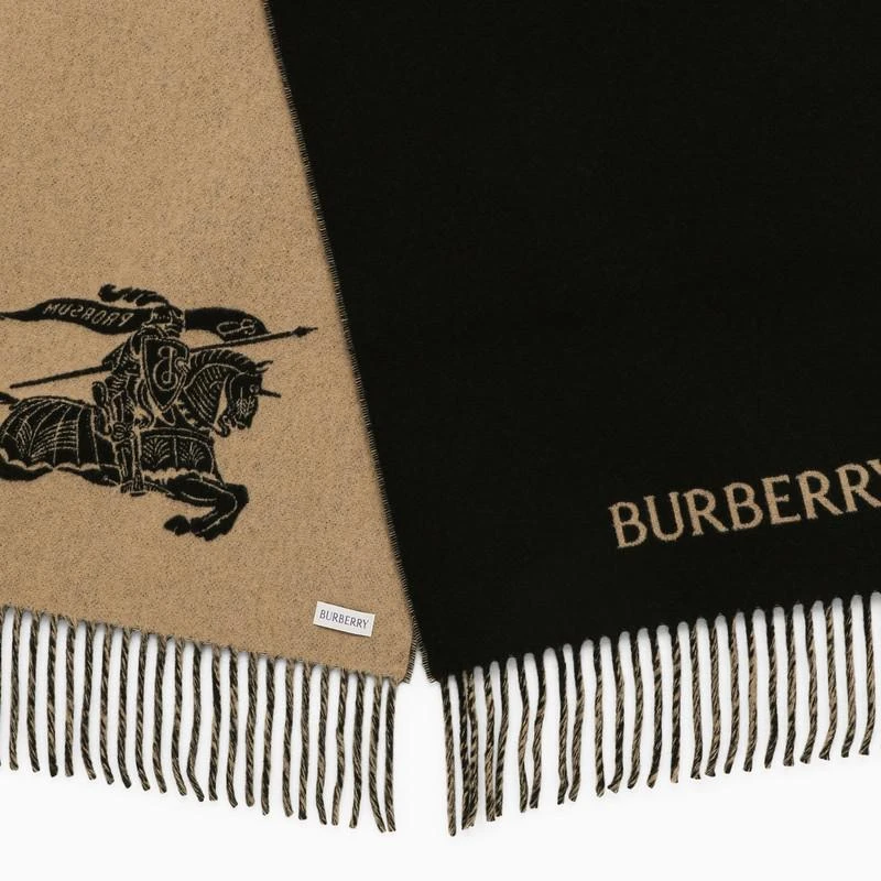 商品Burberry|Camel/black cashmere scarf,价格¥4859,第3张图片详细描述